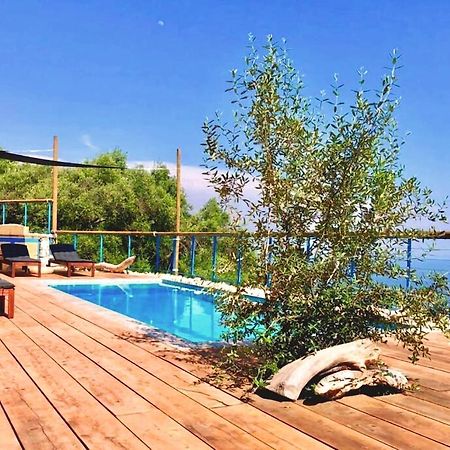 House Teigan Of Villa Intaba Breath Taking Sea Views Corfiot Riviera Corfu Island Greece With Pool Close To Ipsos Beach Pyrgi  Bagian luar foto