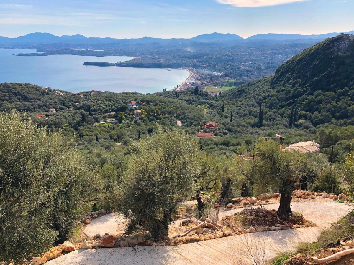 House Teigan Of Villa Intaba Breath Taking Sea Views Corfiot Riviera Corfu Island Greece With Pool Close To Ipsos Beach Pyrgi  Bagian luar foto