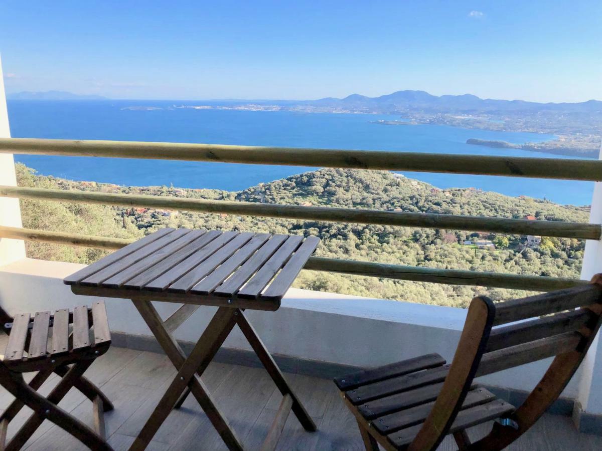 House Teigan Of Villa Intaba Breath Taking Sea Views Corfiot Riviera Corfu Island Greece With Pool Close To Ipsos Beach Pyrgi  Bagian luar foto